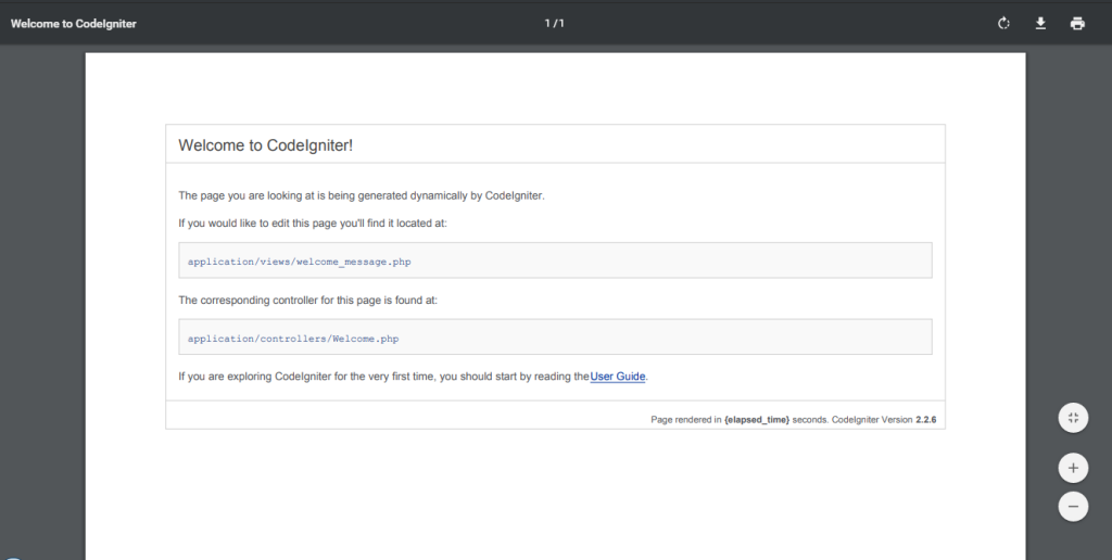 Convert HTML to PDF in CodeIgniter using Dompdf